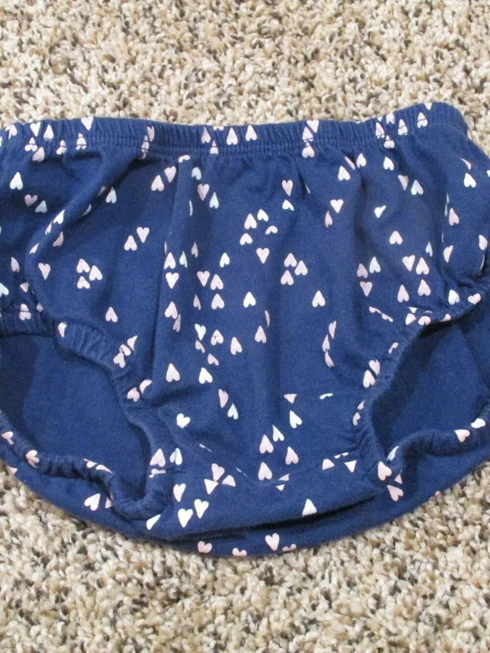 Carters Pullover Bloomers Infant Toddler Girls Size 18M Blue Pink Heart Bottoms